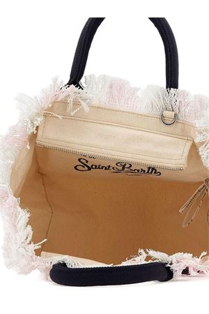 Pink and white cotton canvas bag SAINT BARTH KIDS | COL000102598L